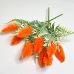 Кущ декоративний з пухнастиками. 35 см. Помаранчевий.