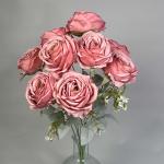 Букет з трояндами. 9 голів. рожево-пудрова