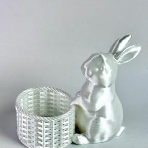 Корзинка з зайчиком 15 см.