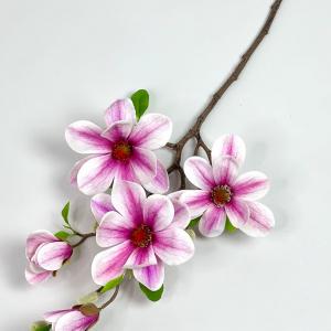 Гілка магнолії, 80 см. Силікон. Бузкова