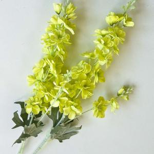 Гілка дельфініума подвійна 85 см. Зелена.