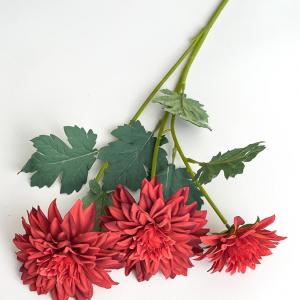 Гілка з жоржинами. 55 см. Бордо.