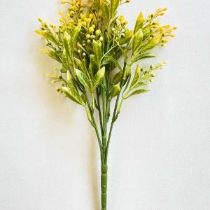Кущик з ягідками 5 гілочок, 40 см. Жовтий.
